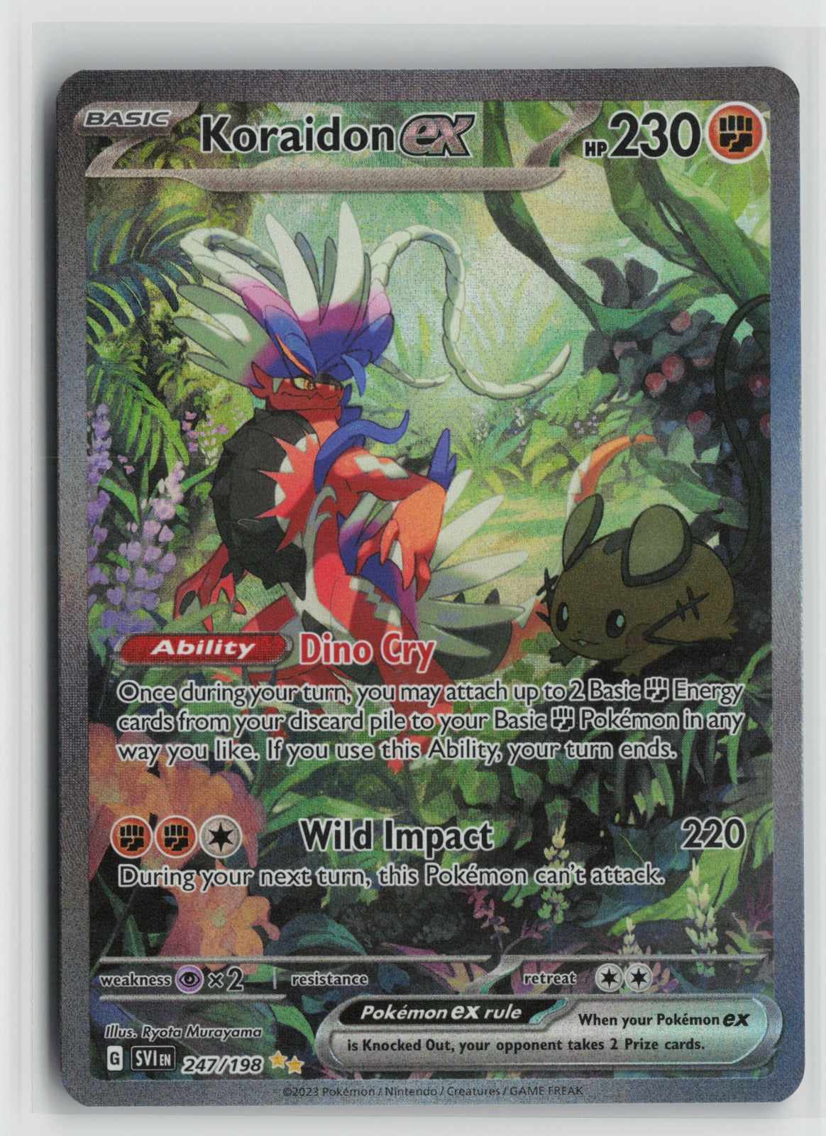 Koraidon ex - Special Illustration Rare Holo SVI 247/198 NM