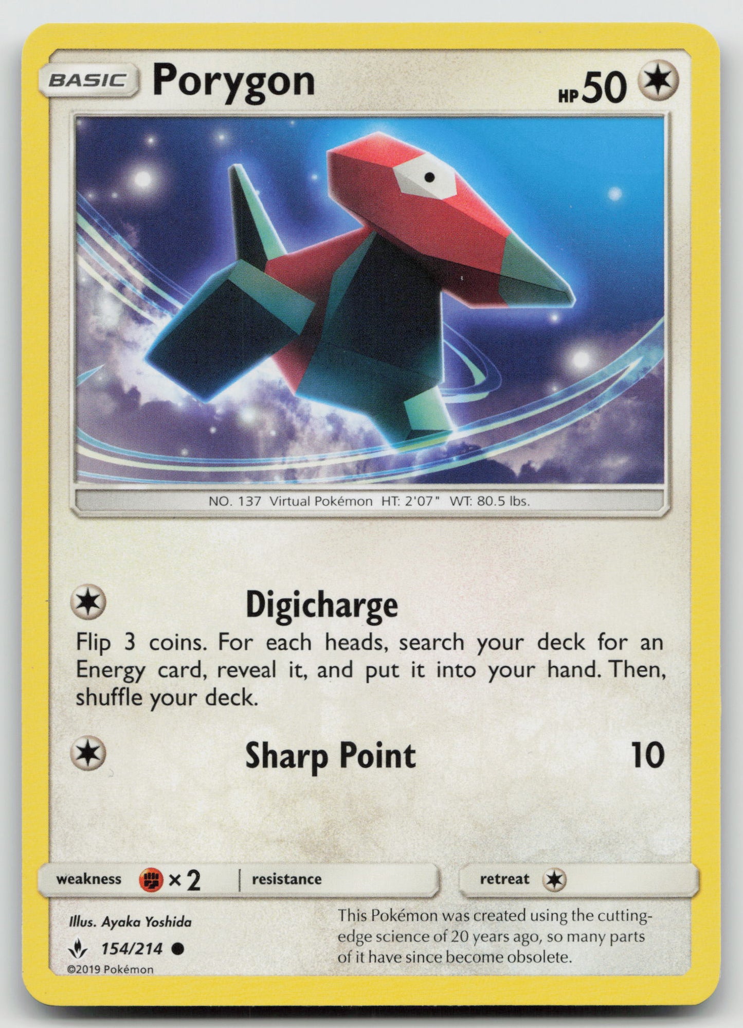 Porygon (154) Common Normal SM10 154/214 NM