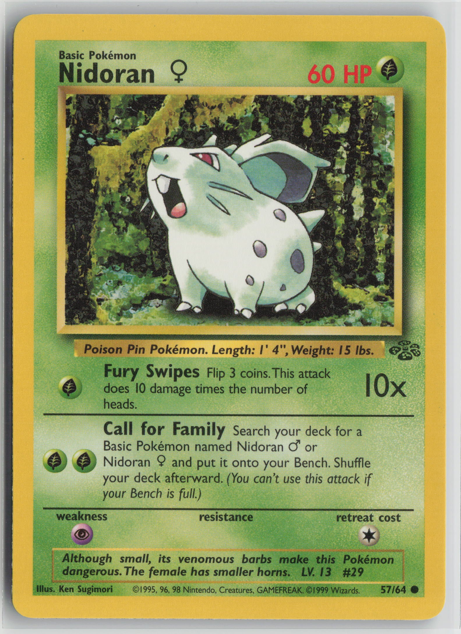 Nidoran F Common Unlimited JU 57/64 LP