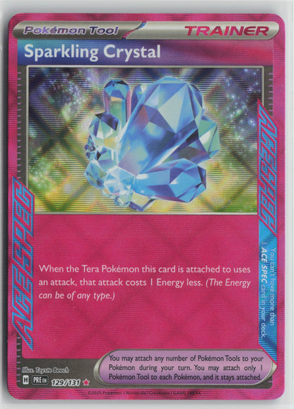 Sparkling Crystal ACE SPEC Rare Holo PRE 129/131 NM