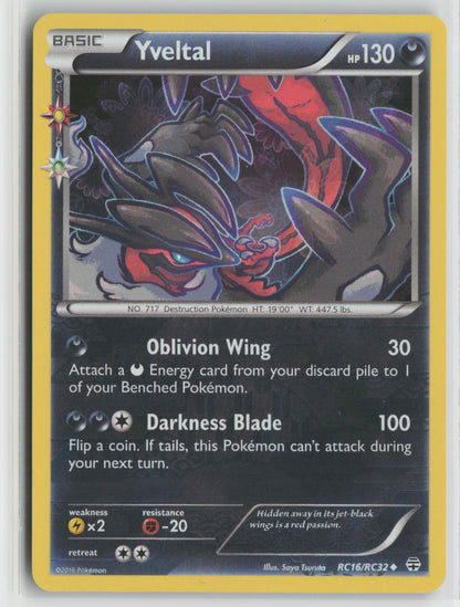 Yveltal Uncommon Holo GEN RC16/RC32 NM