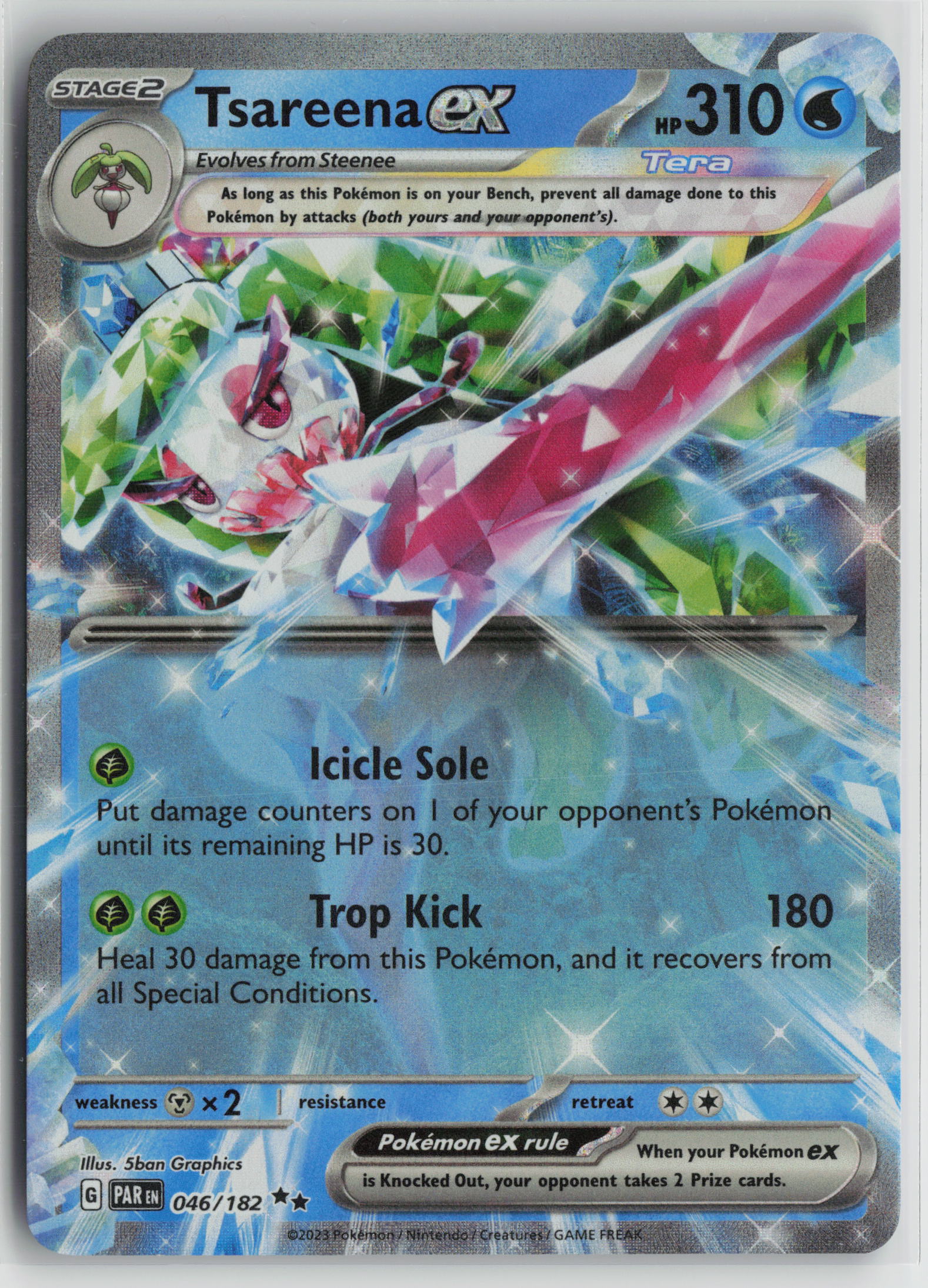 Tsareena ex - Double Rare Holo PAR 046/182 NM