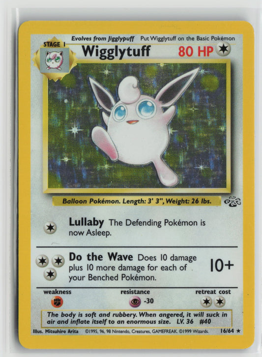 Wigglytuff (16) Holo Rare Unlimited JU 16/64 LP