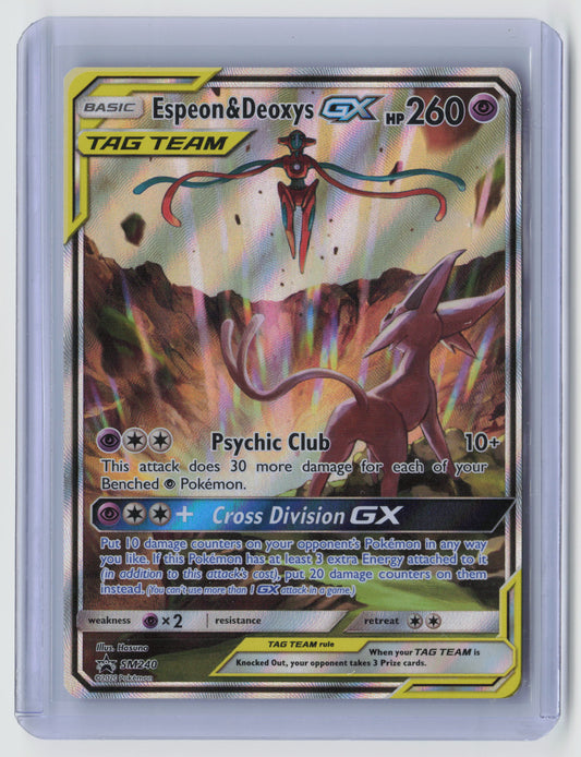 Espeon & Deoxys GX - Promo SM Promos SM240 NM