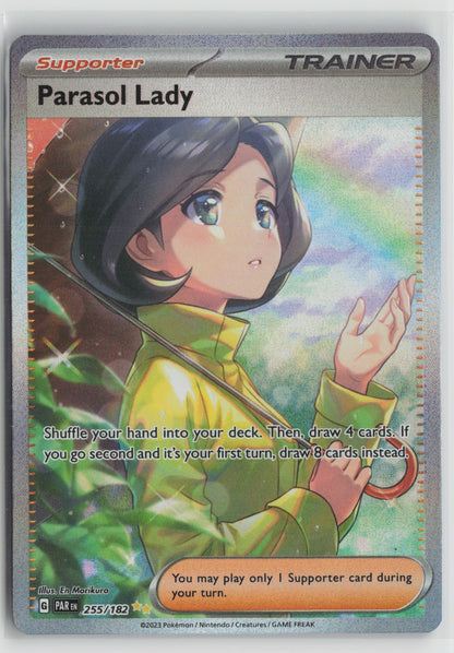 Parasol Lady - Special Illustration Rare Holo PAR 255/182 NM