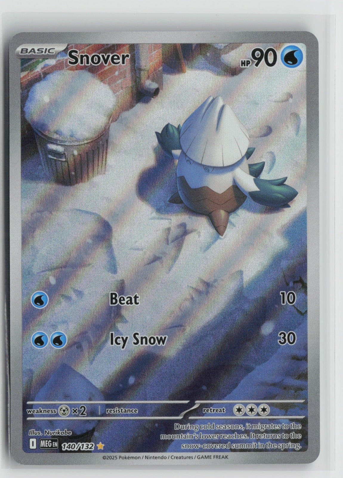 Snover - Illustration Rare Holo MEG 140/132 NM