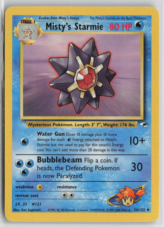 Misty's Starmie Uncommon Unlimited G1 056/132 NM
