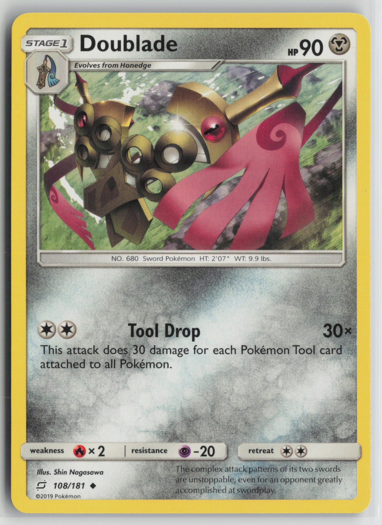Doublade Uncommon SM - Team Up 108/181 NM