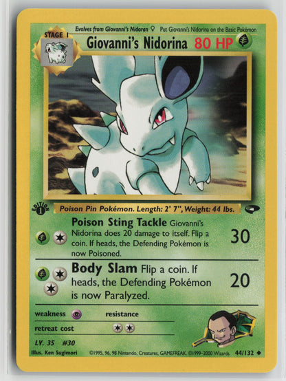 Giovanni's Nidorina Uncommon 1st Edition G2 044/132 NM