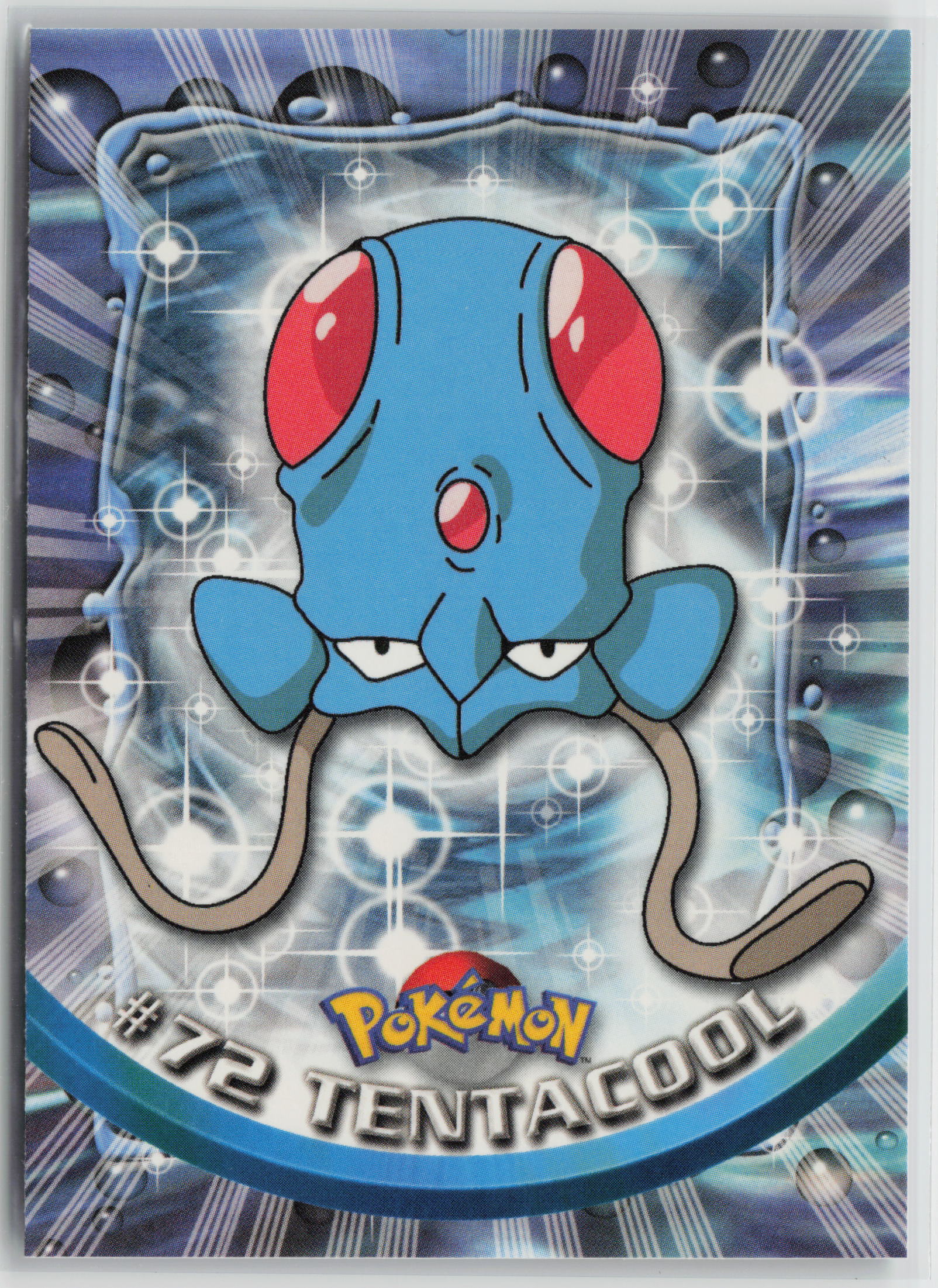 Tentacool #72 Topps TV Animation Series 1999 Non-Holo NM