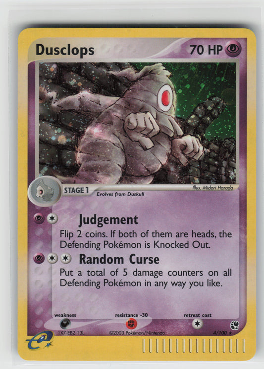 Dusclops Holo Rare Sandstorm 4/100 LP