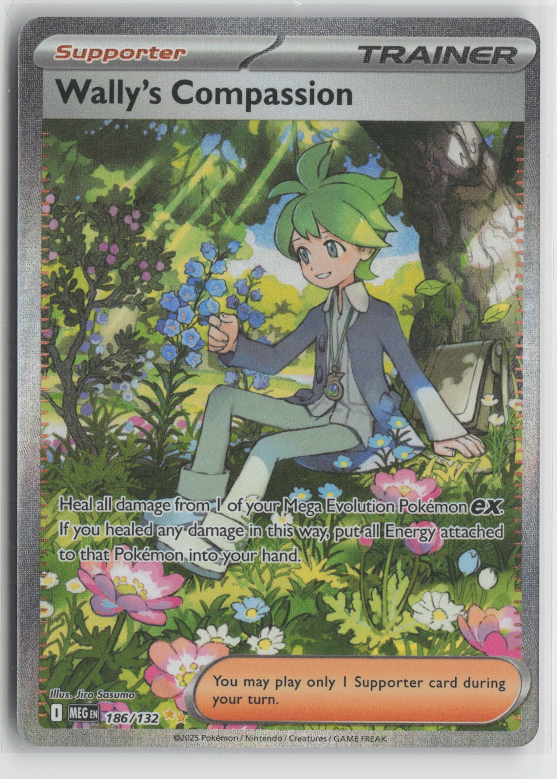 Wally's Compassion - Special Illustration Rare Holo MEG 186/132 NM
