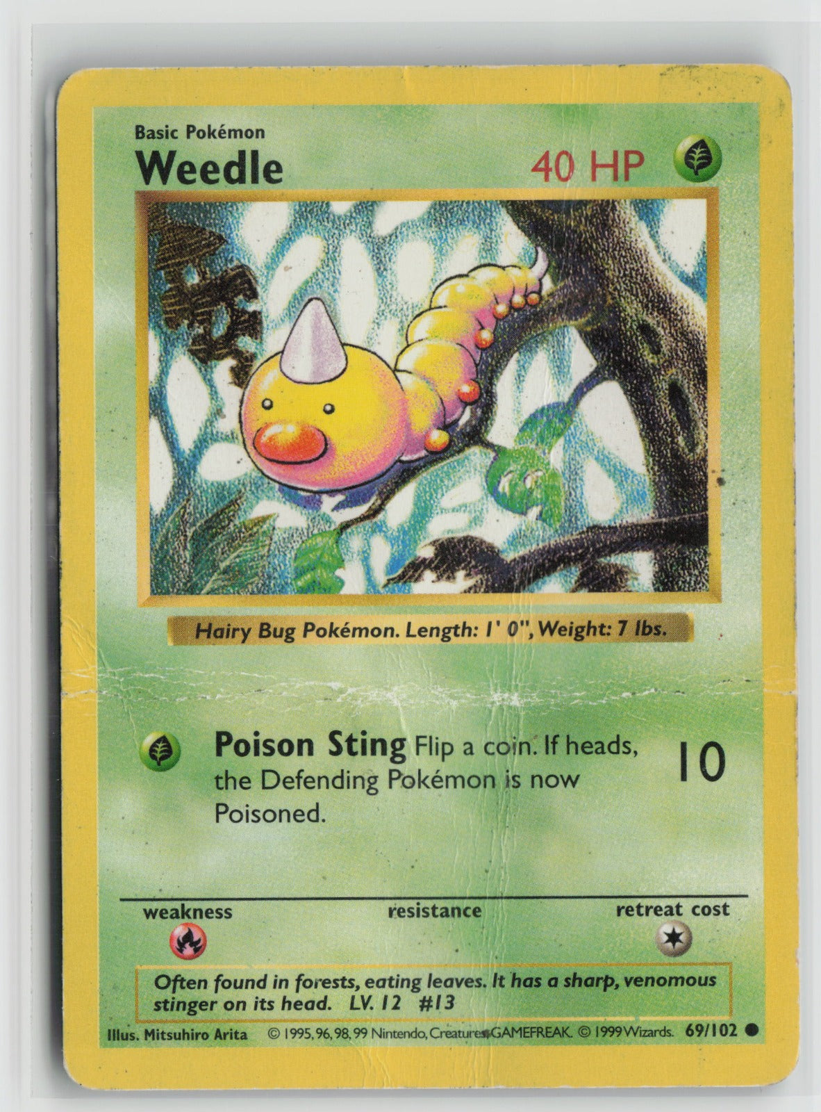 Weedle Common Unlimited BSS 069/102 DMG