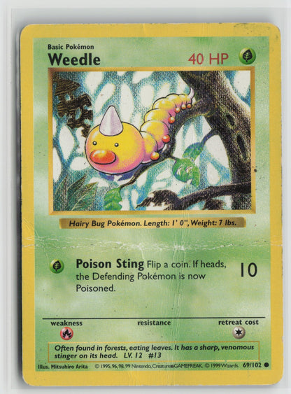 Weedle Common Unlimited BSS 069/102 DMG