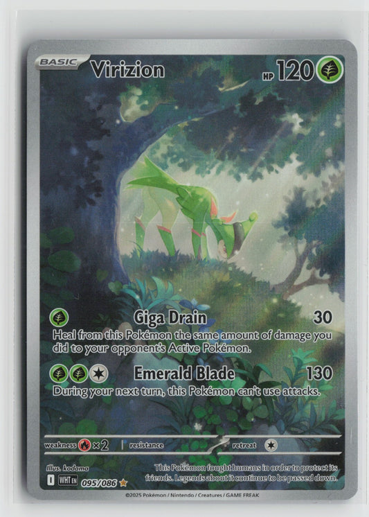 Virizion - Illustration Rare Holo WHT 095/086 NM