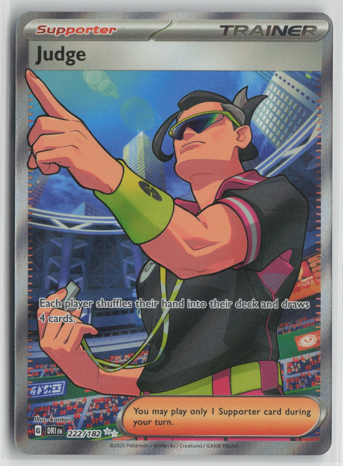 Judge Ultra Rare Holo DRI 222/182 NM