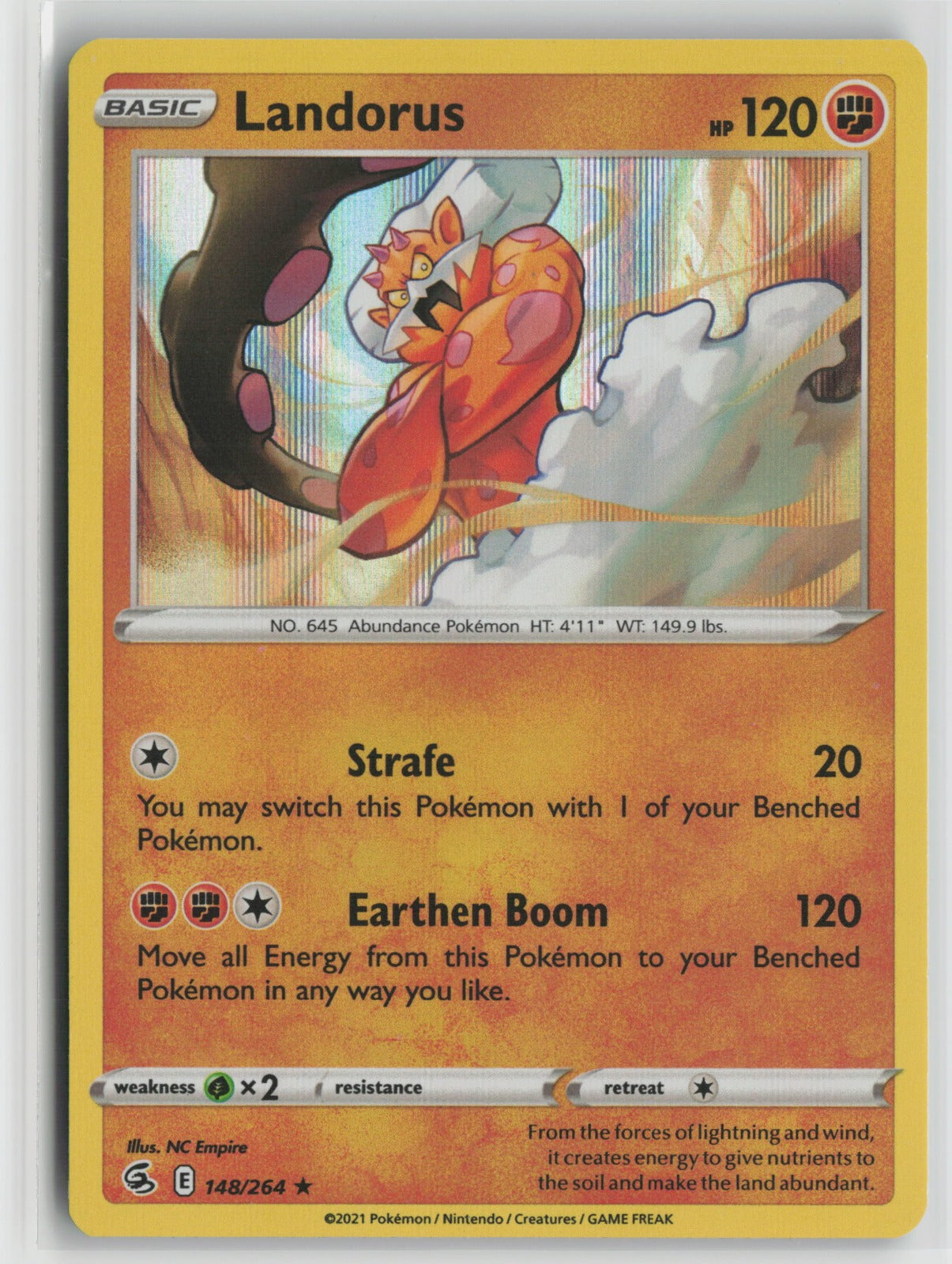 Landorus Holo Rare SWSH08 148/264 NM