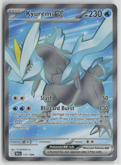Kyurem ex Ultra Rare Holo BLK 157/086 NM