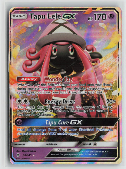 Tapu Lele GX Ultra Rare Holo SM02 60/145 NM