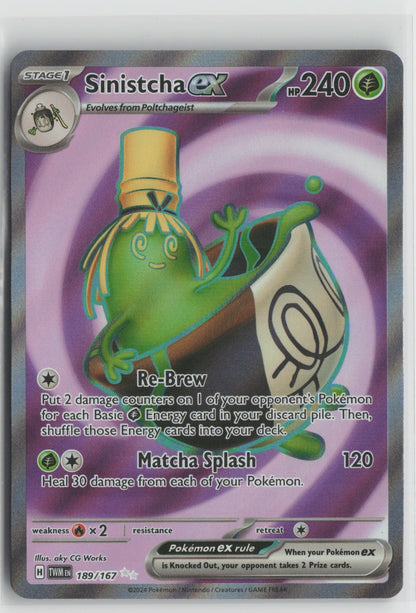 Sinistcha ex - Ultra Rare Holo TWM 189/167 NM