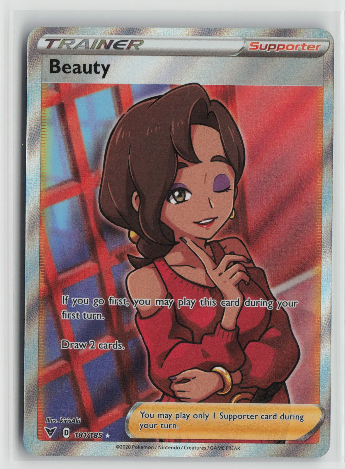 Beauty (Full Art) Ultra Rare Holo SWSH04 181/185 NM