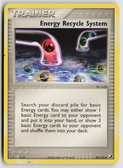 Energy Recycle System Uncommon Unseen Forces 81/115 DMG