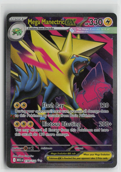 Mega Manectric ex - Ultra Rare Holo MEG 158/132 NM