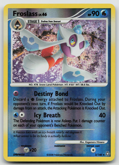Froslass Holo Rare Reverse Holo LA 3/146 HP