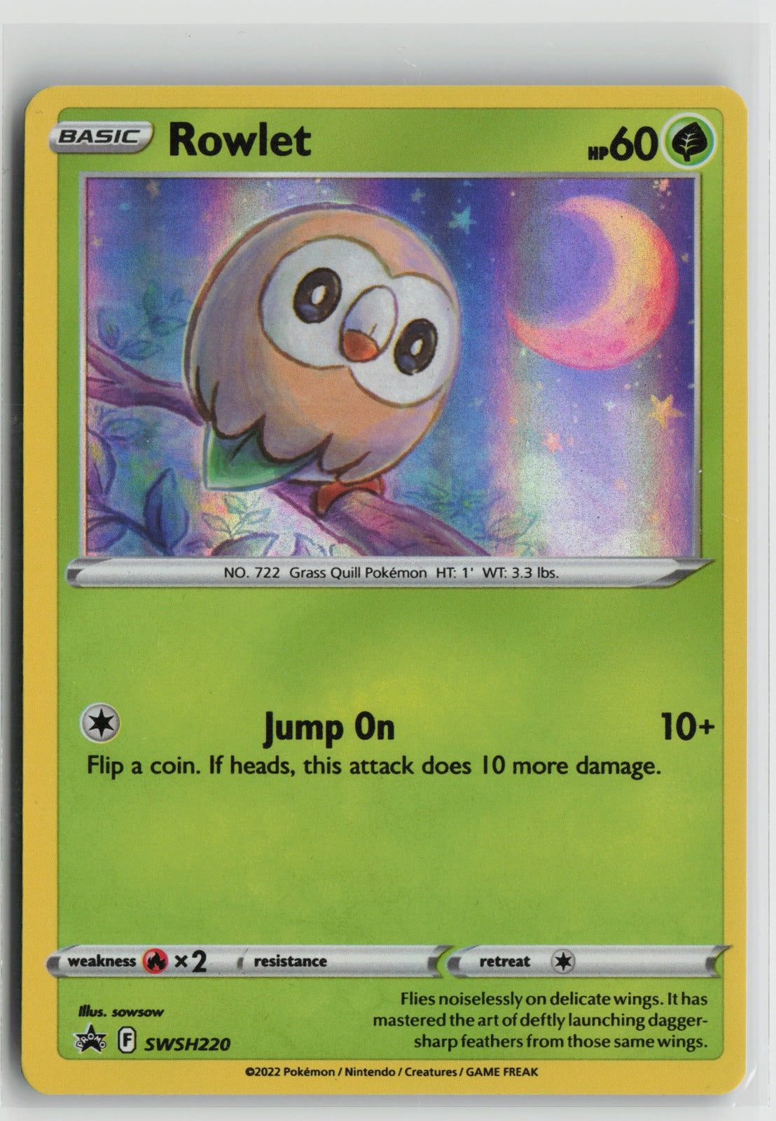 Rowlet - Promo Holo SWSD SWSH220 NM