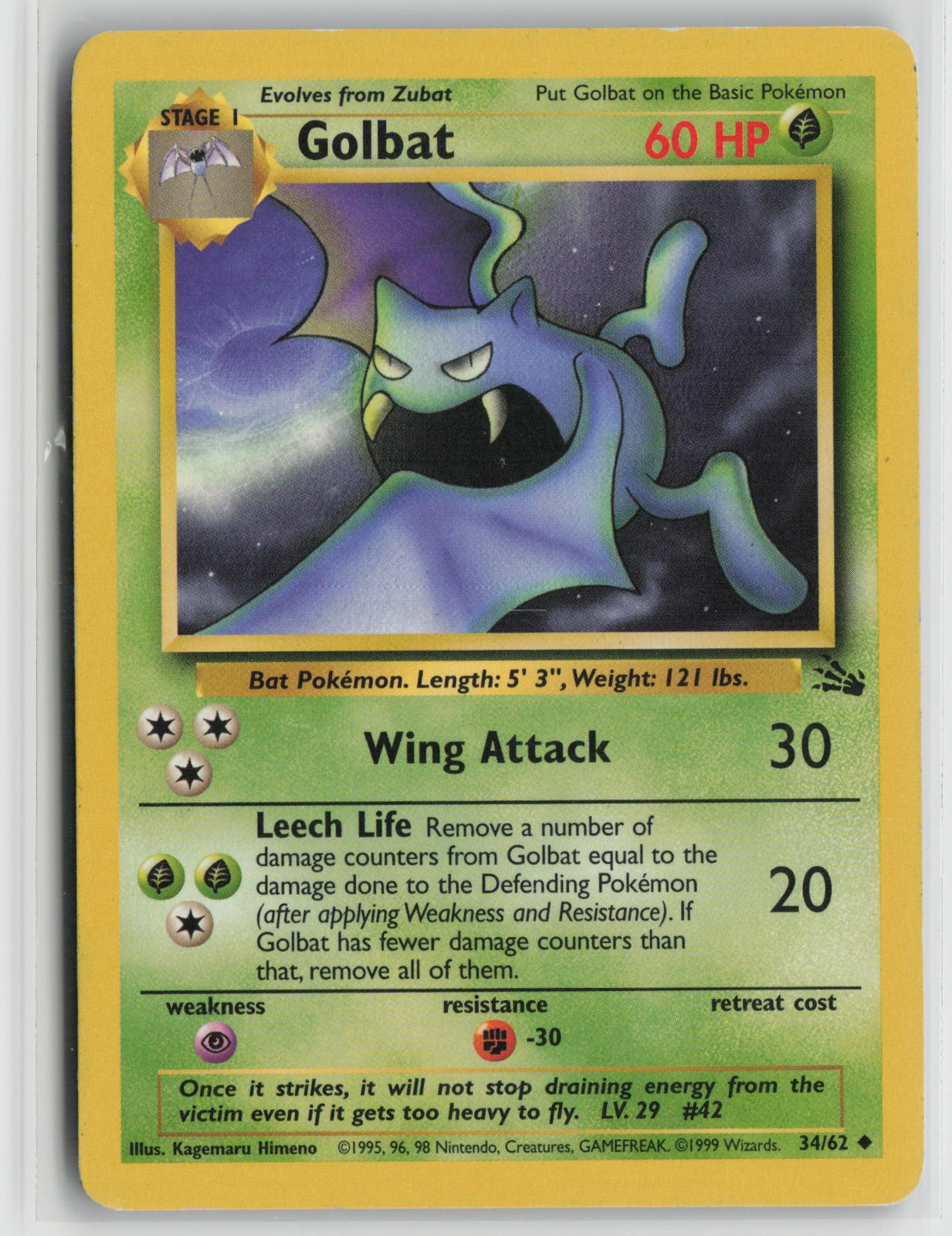 Golbat Uncommon Unlimited FO 34/62 HP