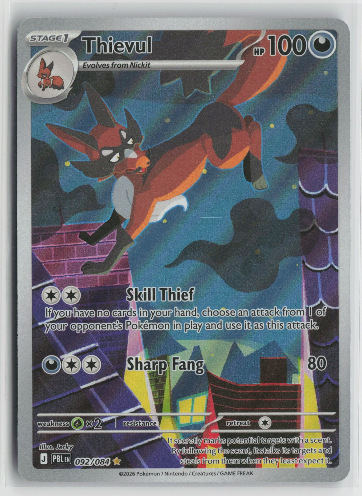 Thievul Illustration Rare Holo PBL 092/084 NM