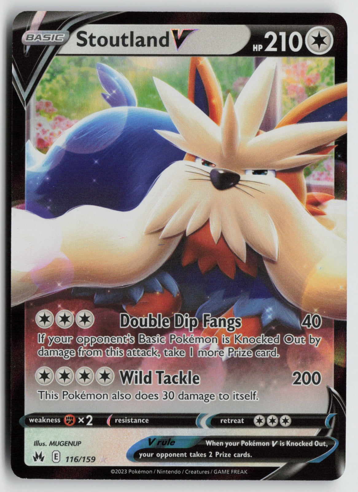 Stoutland V Ultra Rare Holo CRZ 116/159 NM