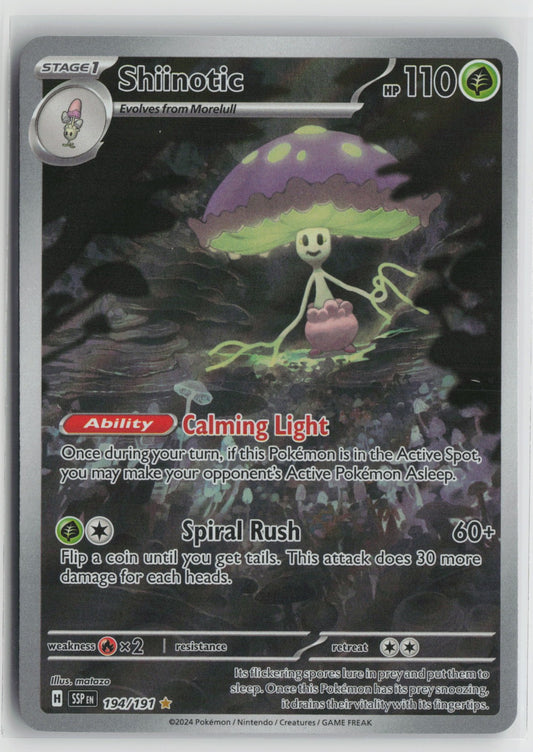 Shiinotic - Illustration Rare Holo SSP 194/191 NM