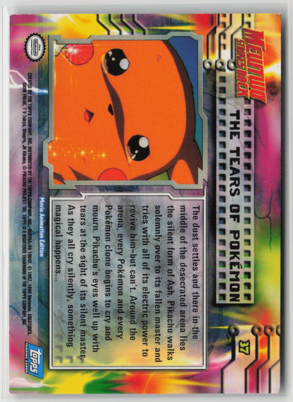 Topps The Tears of Pokémon Mewtwo Strikes Back #37 LP (Back)