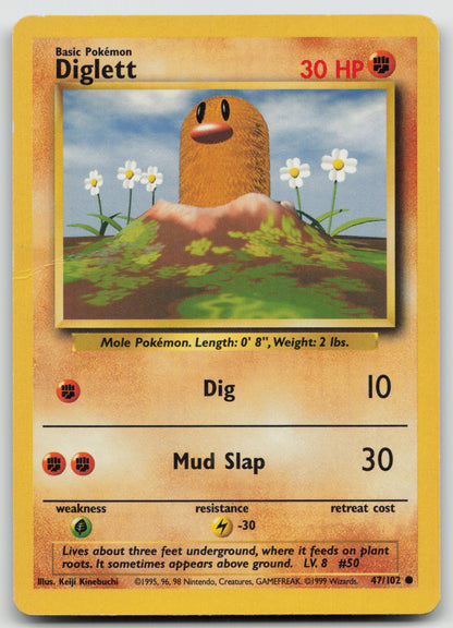 Diglett Common Normal BS 047/102 DMG