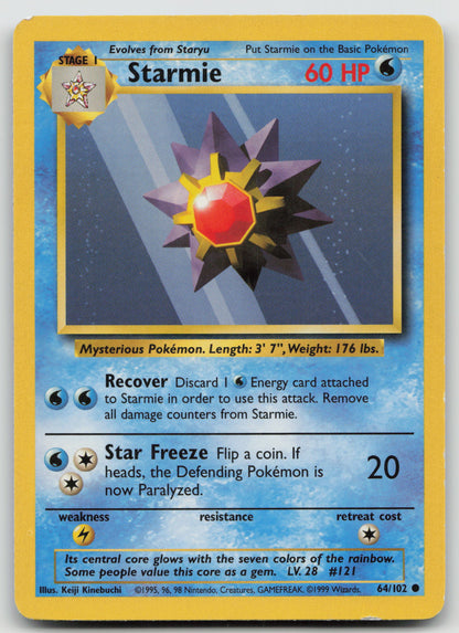 Starmie Common Normal BS 064/102 MP