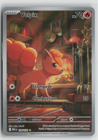 Vulpix - Illustration Rare Holo MEG 138/132 NM