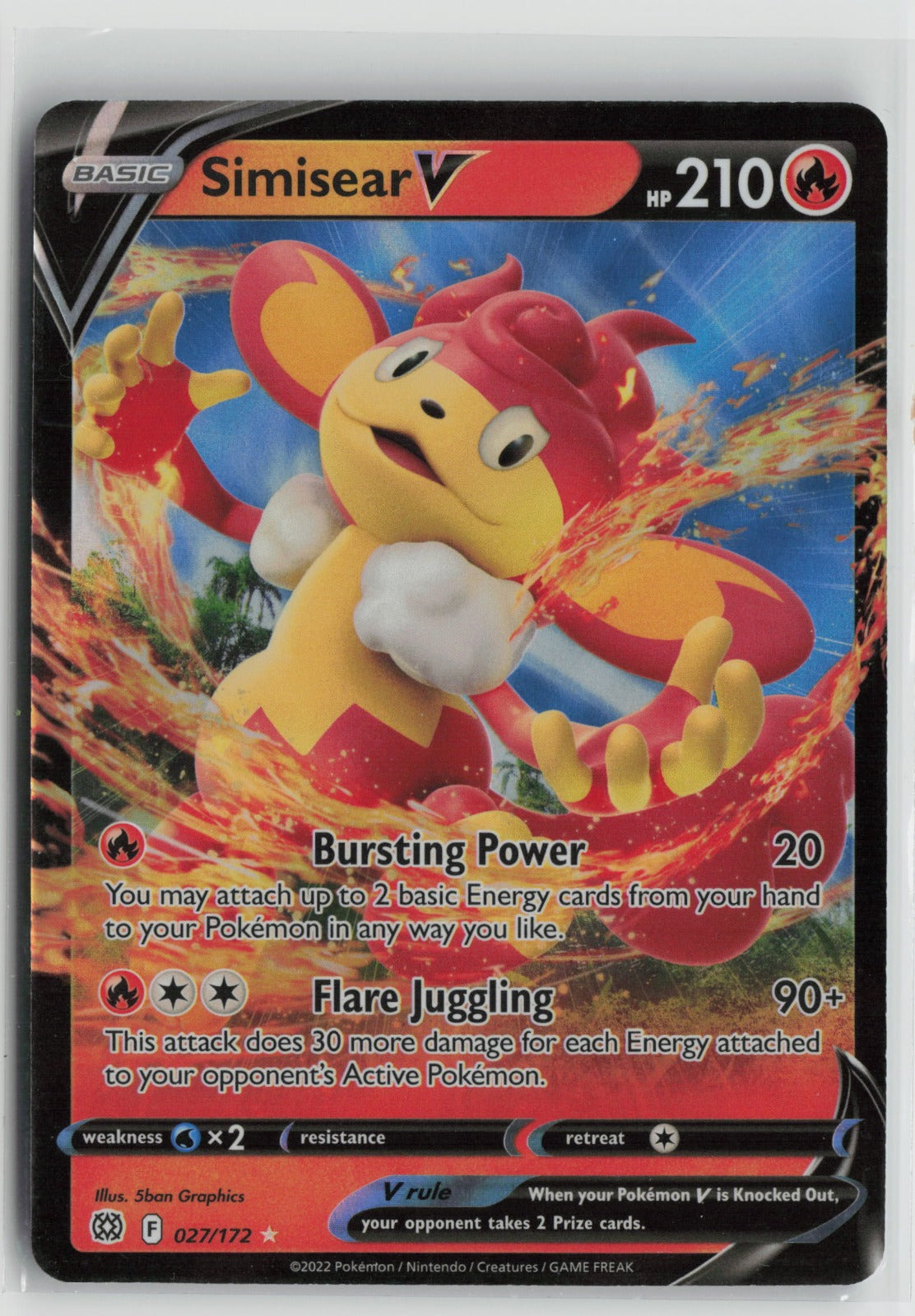 Simisear V Ultra Rare Holo SWSH09 027/172 NM