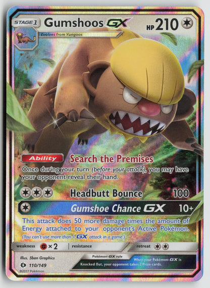 Gumshoos GX Ultra Rare Holo SM01 110/149 NM