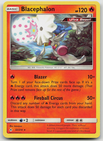 Blacephalon Rare Normal SM10 32/214 NM