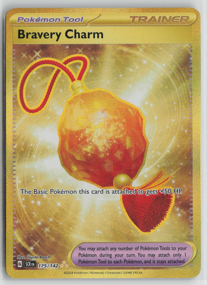 Bravery Charm Hyper Rare Holo SCR 175/142 NM
