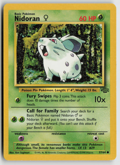 Nidoran F Common Jungle 57/64 MP