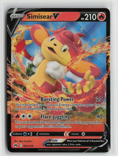 Simisear V Ultra Rare Holo CRZ 022/159 NM