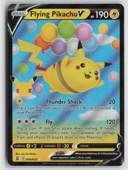Flying Pikachu V Ultra Rare Holo CLB 006/025 NM