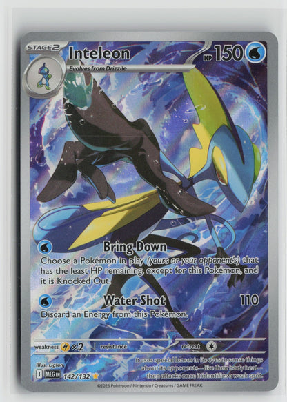Inteleon Illustration Rare Holo MEG 142/132 NM