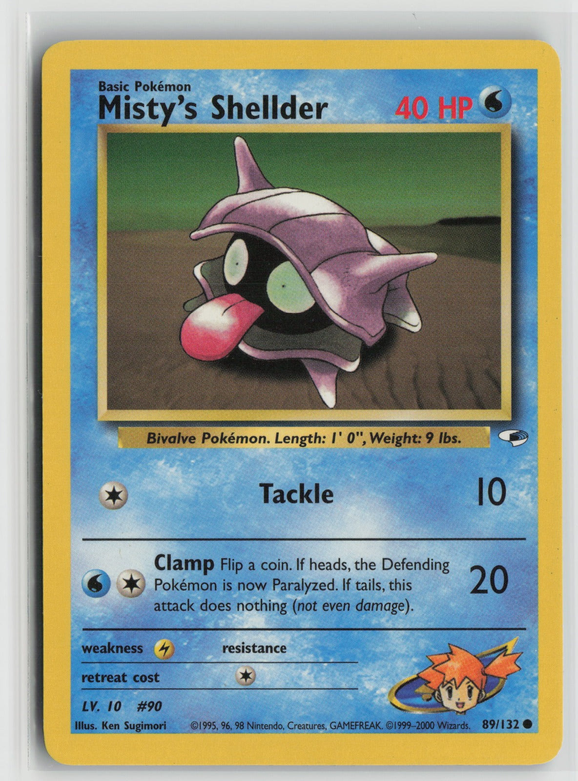 Misty's Shellder Common Unlimited G1 089/132 LP