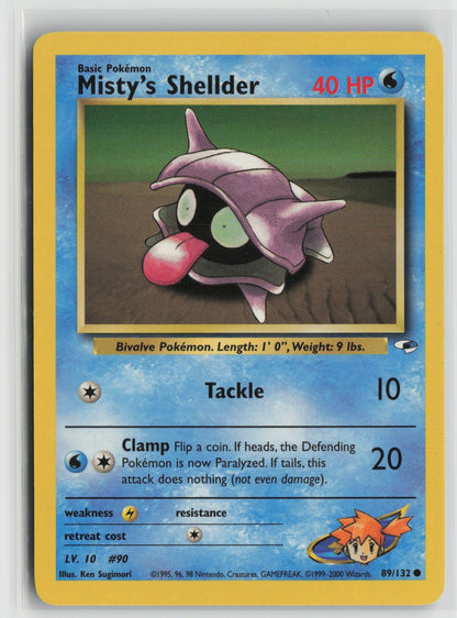 Misty's Shellder Common Unlimited G1 089/132 LP