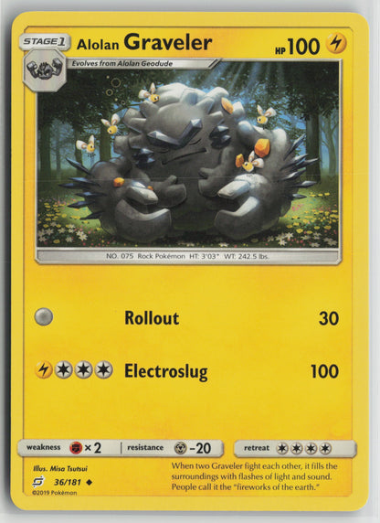 Alolan Graveler Uncommon SM - Team Up 36/181 NM