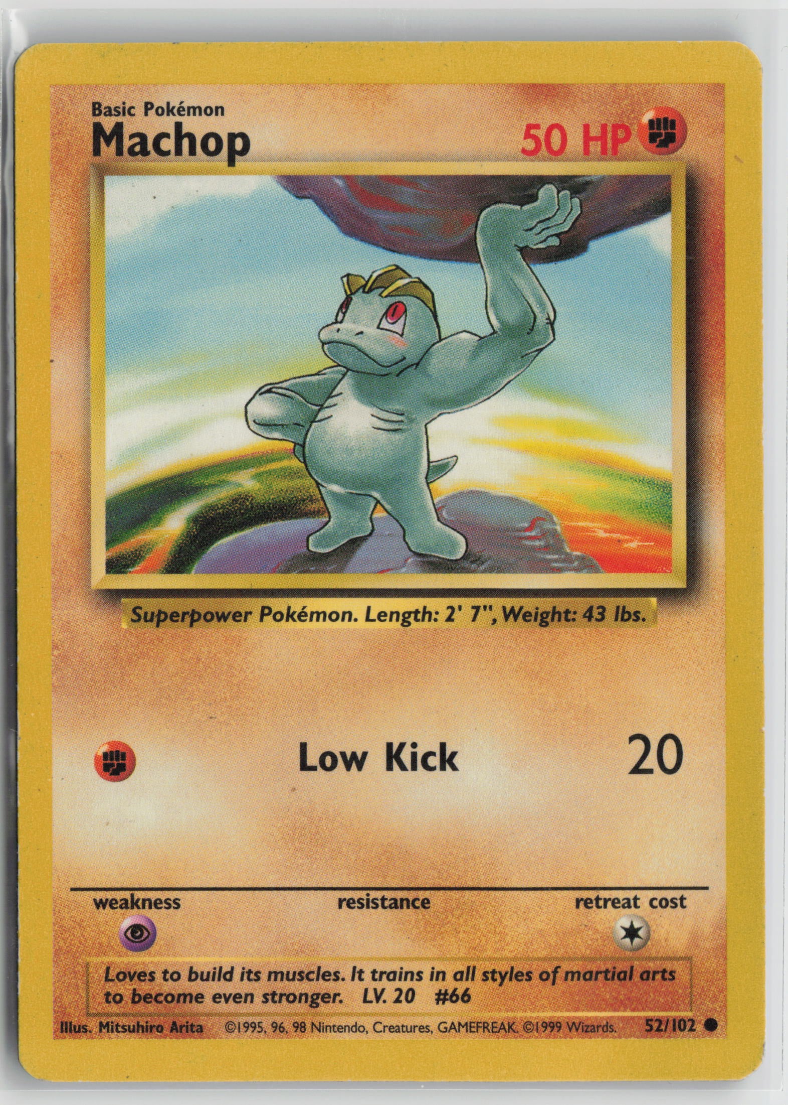 Machop Common Normal BS 052/102 MP