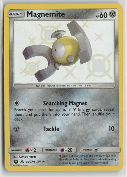 Magnemite Shiny Holo Rare HIF:SV SV27/SV94 NM